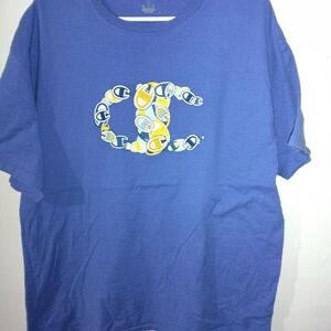 Champion Blue Short Sleeve Tee with Graphic Logo